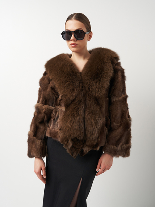 Шуба Ricco Grande модель 1HQ23-YYF23082404Cbr Фото