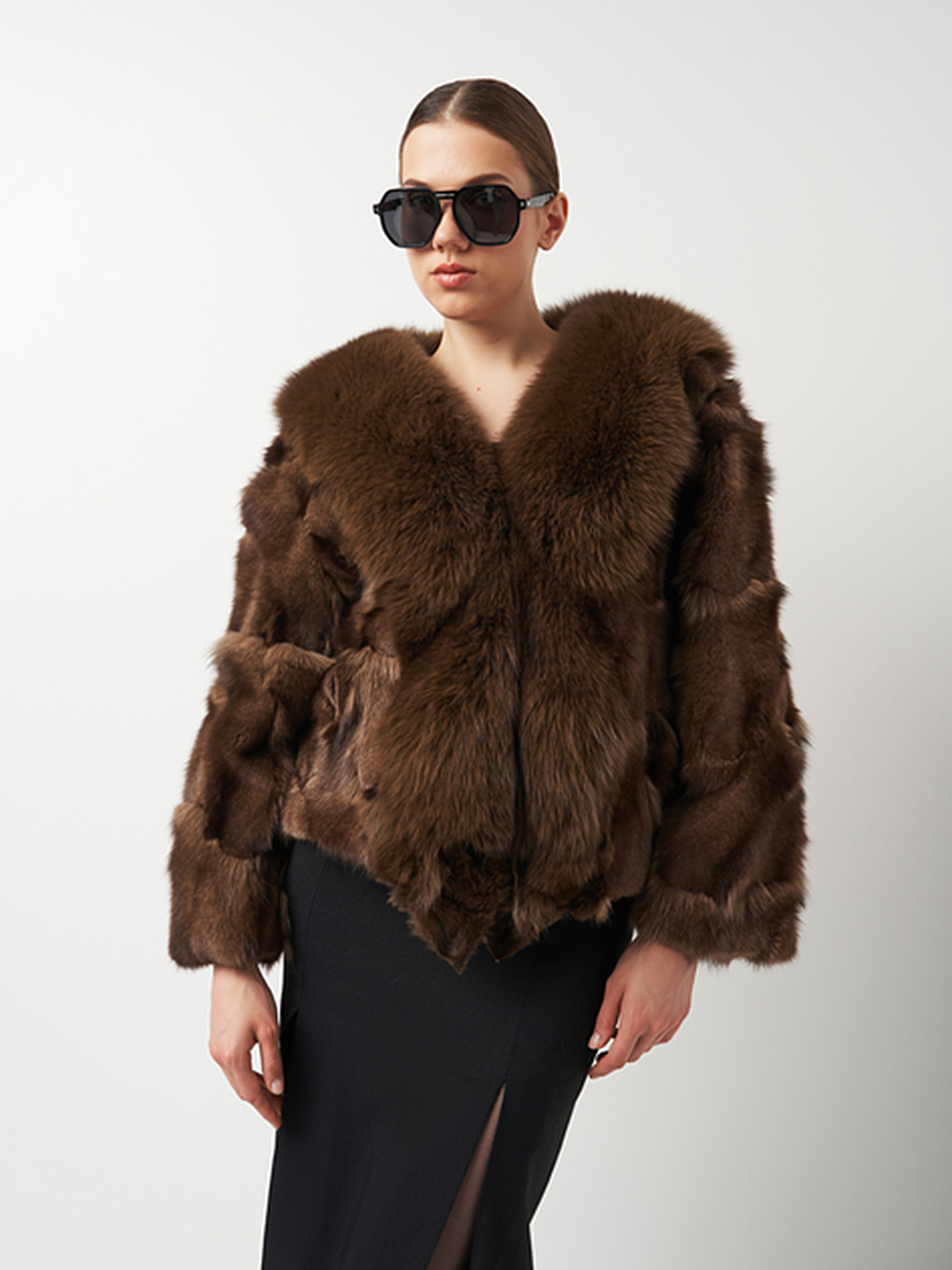 Шуба Ricco Grande модель 1HQ23-YYF23082404Cbr Фото