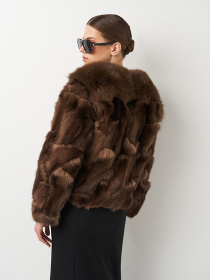 Шуба Ricco Grande модель 1HQ23-YYF23082404Cbr Шуба Ricco Grande модель 1HQ23-YYF23082404Cbr Фото