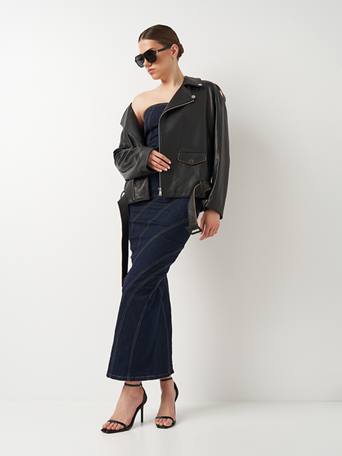 Куртка кожаная Ricco Grande модель 1PDXM23112106A Фото