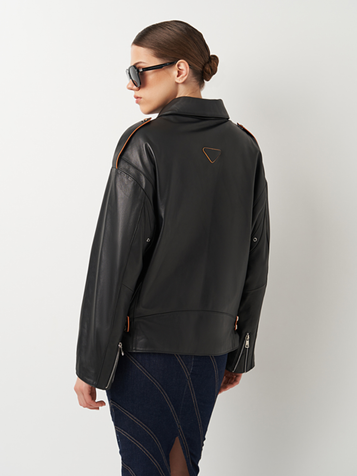 Куртка кожаная Ricco Grande модель 1PDXM23112106A Фото