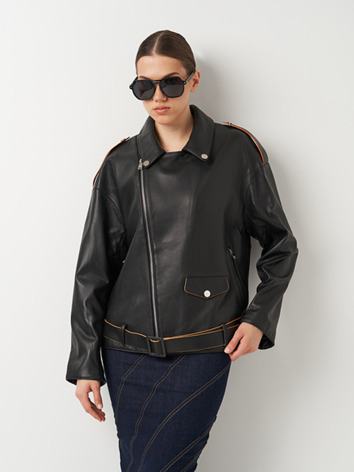 Шкіряна куртка Ricco Grande модель 1PDXM23112106A Фото