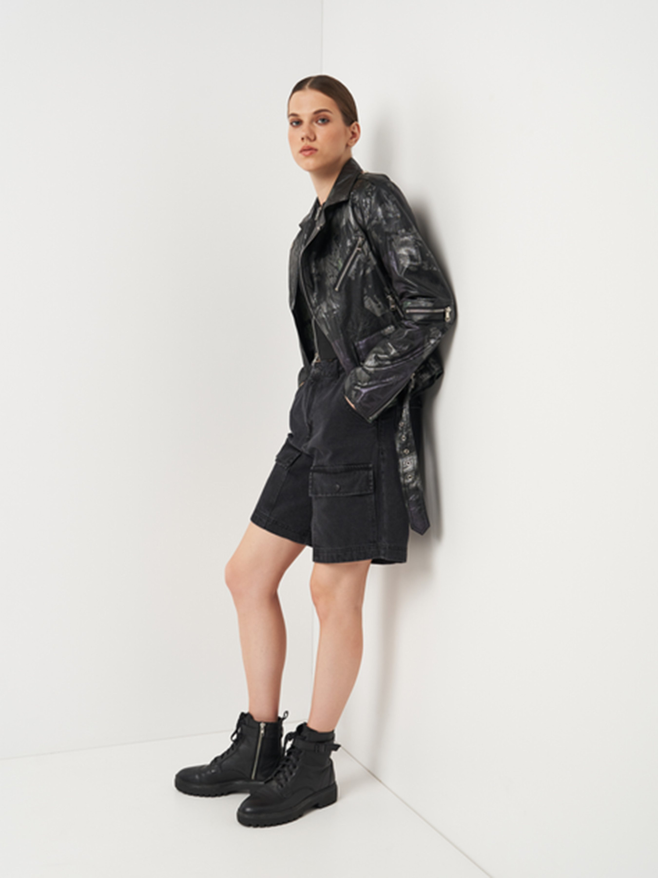 Куртка кожаная Ricco Grande модель 1PDXM23082307A Фото