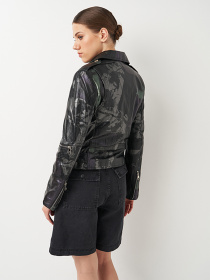 Куртка кожаная Ricco Grande модель 1PDXM23082307A Фото