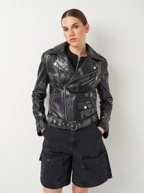 Куртка кожаная Ricco Grande модель 1PDXM23082307A Фото