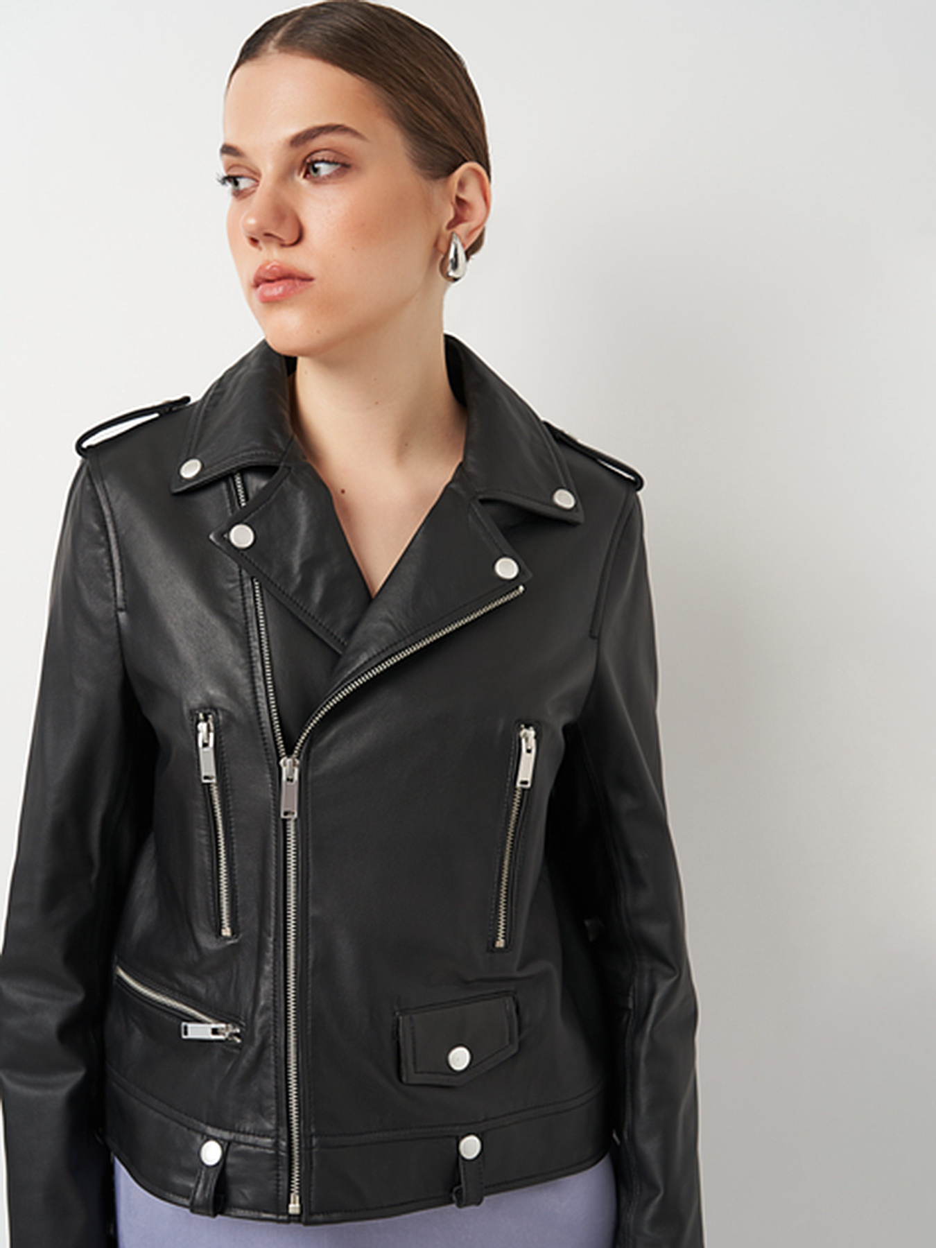 Куртка кожаная Ricco Grande модель 1HDPY230901A Фото