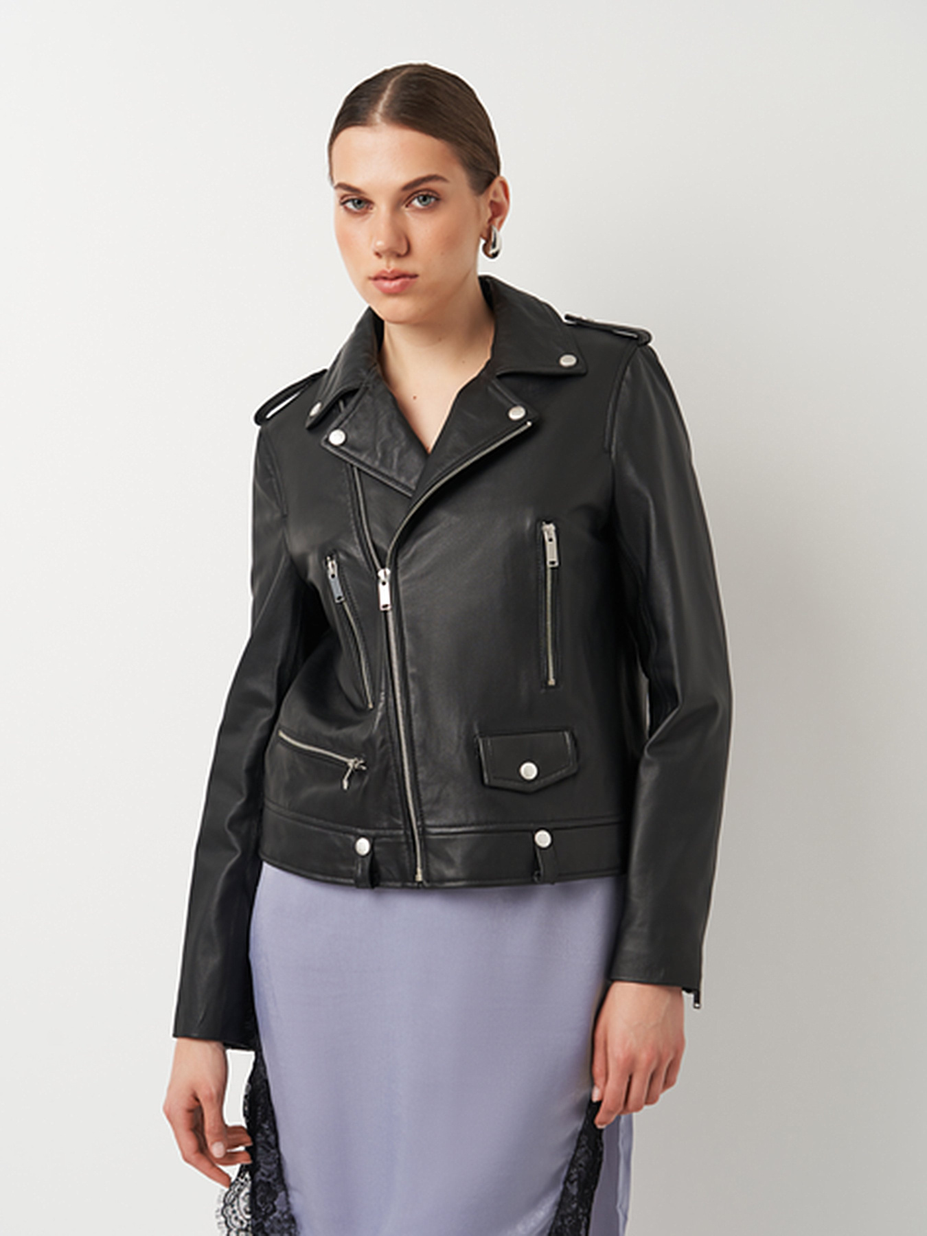 Куртка кожаная Ricco Grande модель 1HDPY230901A Фото