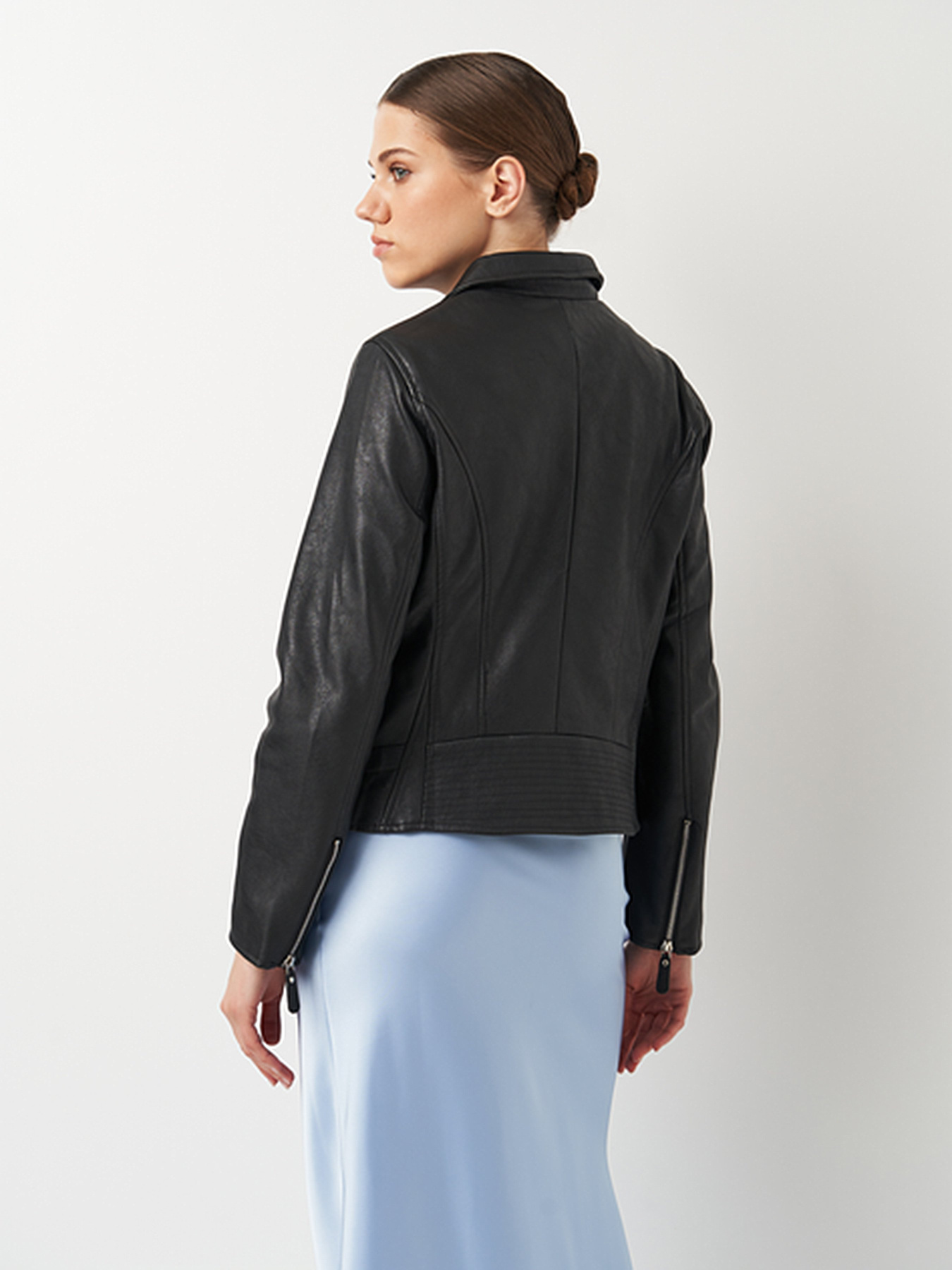 Куртка кожаная Ricco Grande модель k100228bl Фото