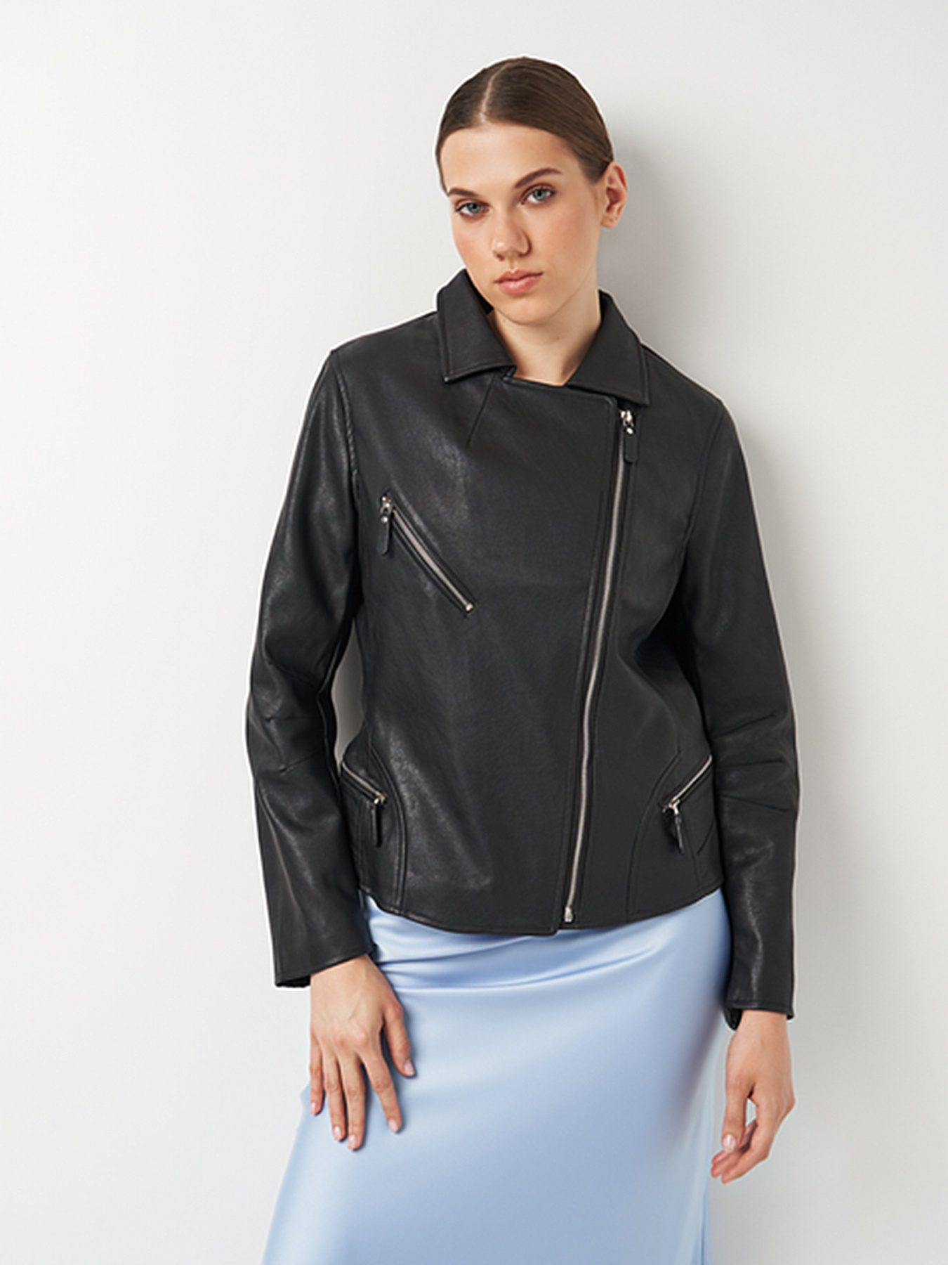 Куртка кожаная Ricco Grande модель k100228bl Фото