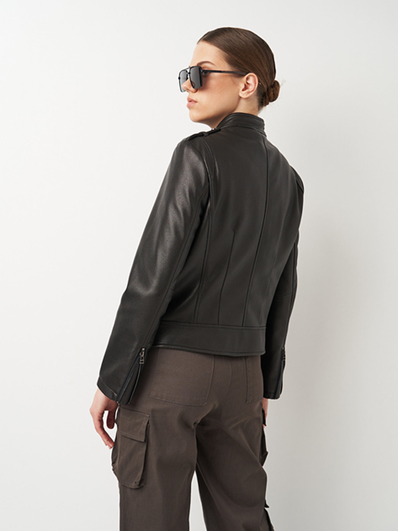 Куртка кожаная Ricco Grande модель 1HQ23-TZY2302A Фото