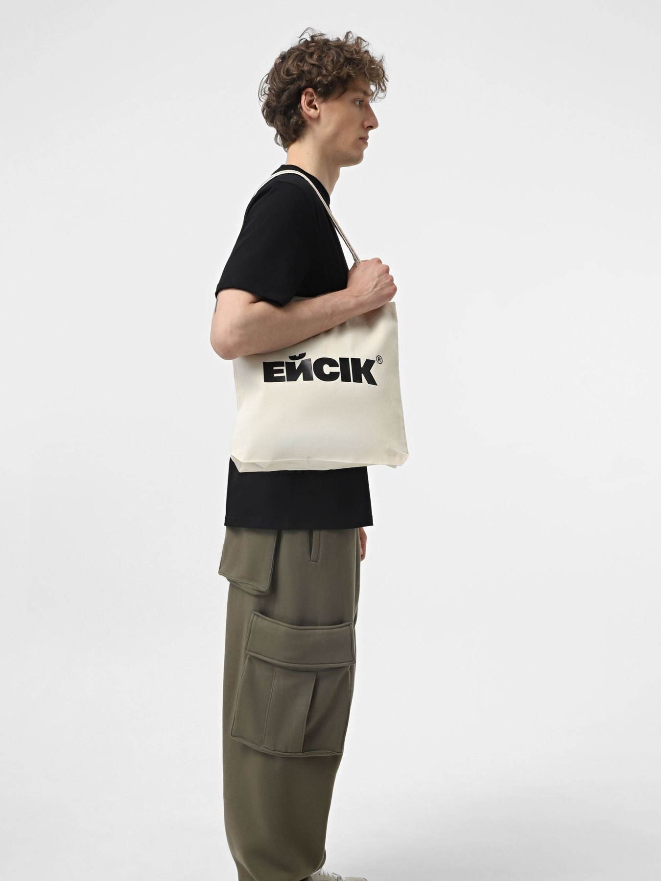 Шопер Ейсік модель MiniBaigeLogo Фото