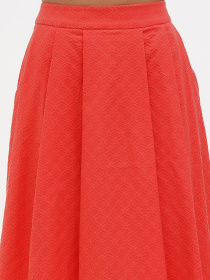 Юбка миди Sassofono модель A272-SC-1783_коралловый Фото