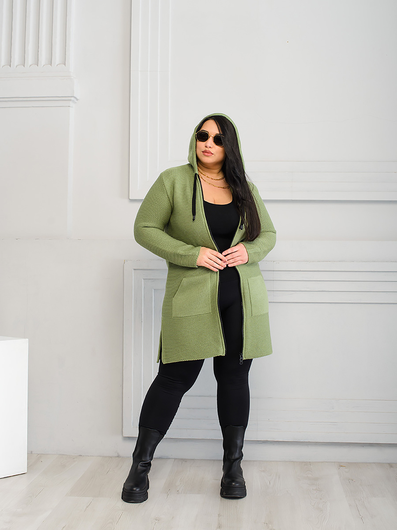 Кардиган SVTR модель 4425GreenCRDSVTR Фото