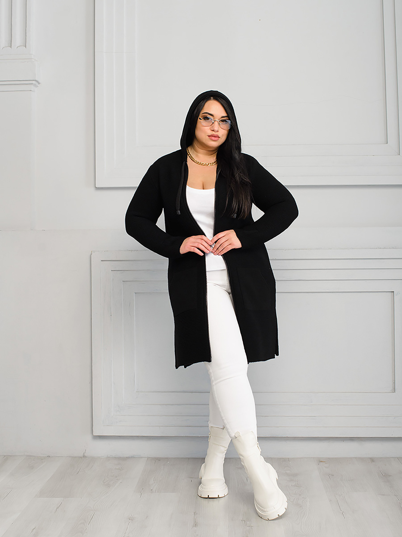 Кардиган SVTR модель 4425BlackCRDSVTR Фото