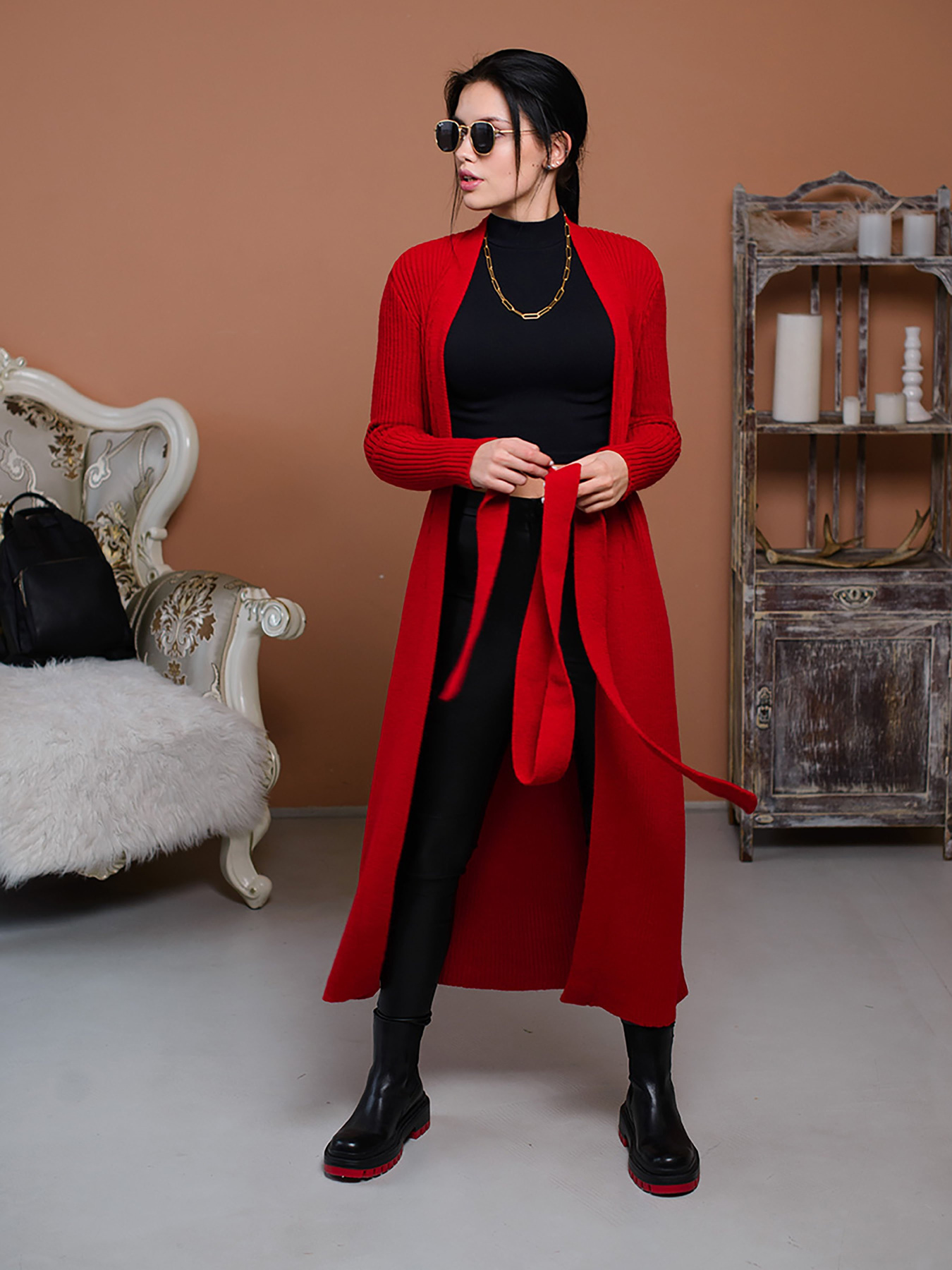 Кардиган SVTR модель 407RedCRDSVTR Фото