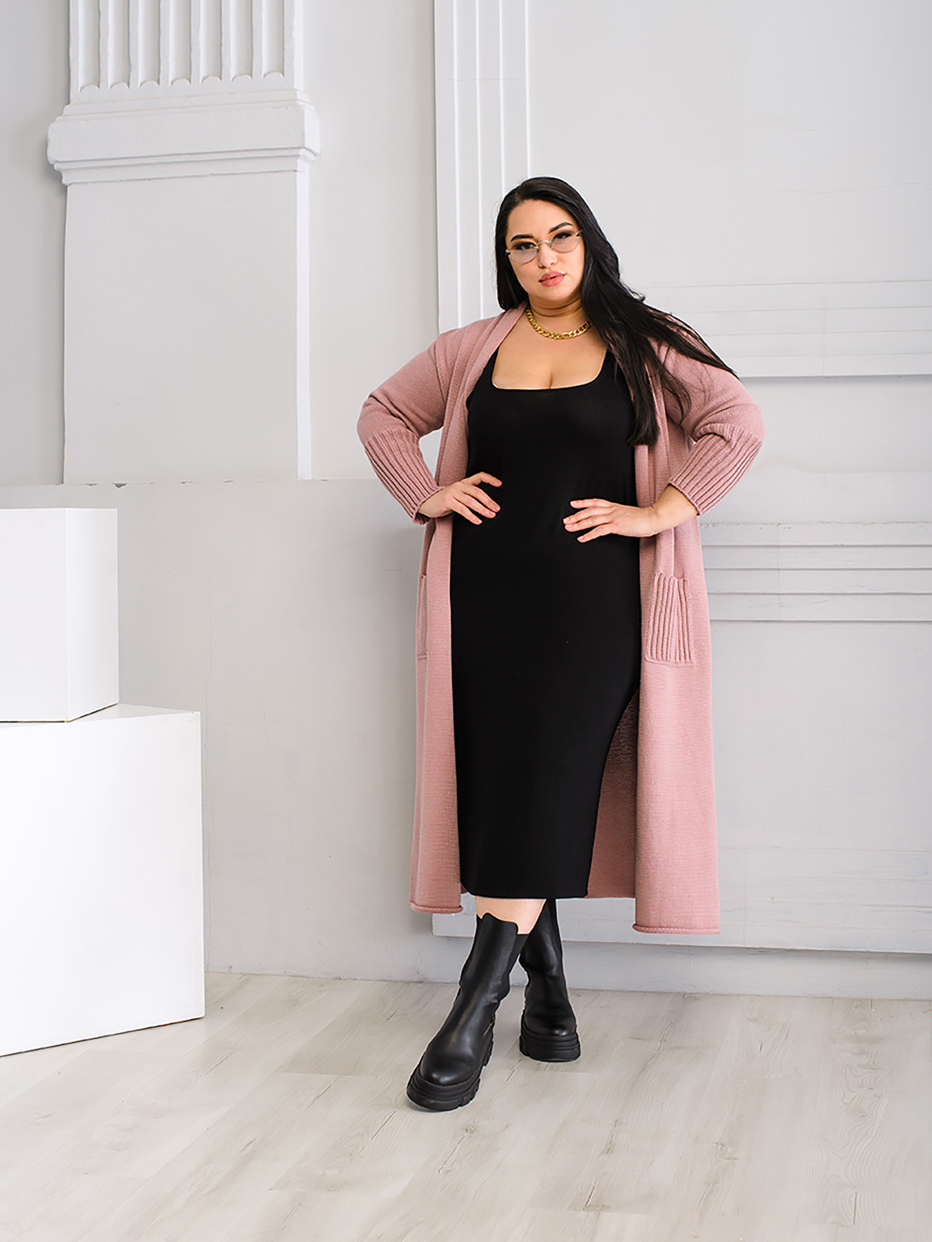 Кардиган модель 4492DarkPowderCRDSVTR Фото