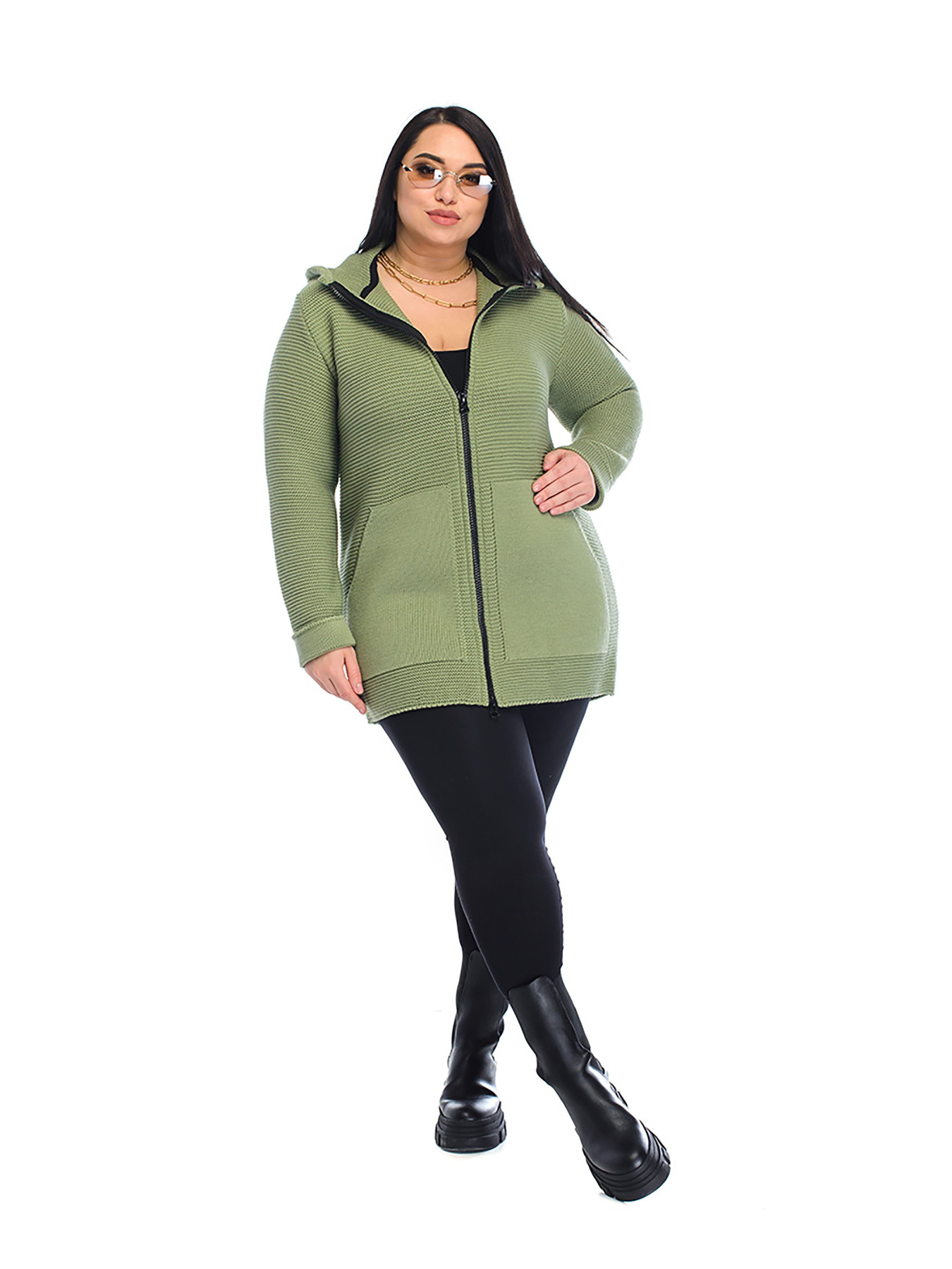 Кардиган SVTR модель 4405GreenCRDSVTR Фото