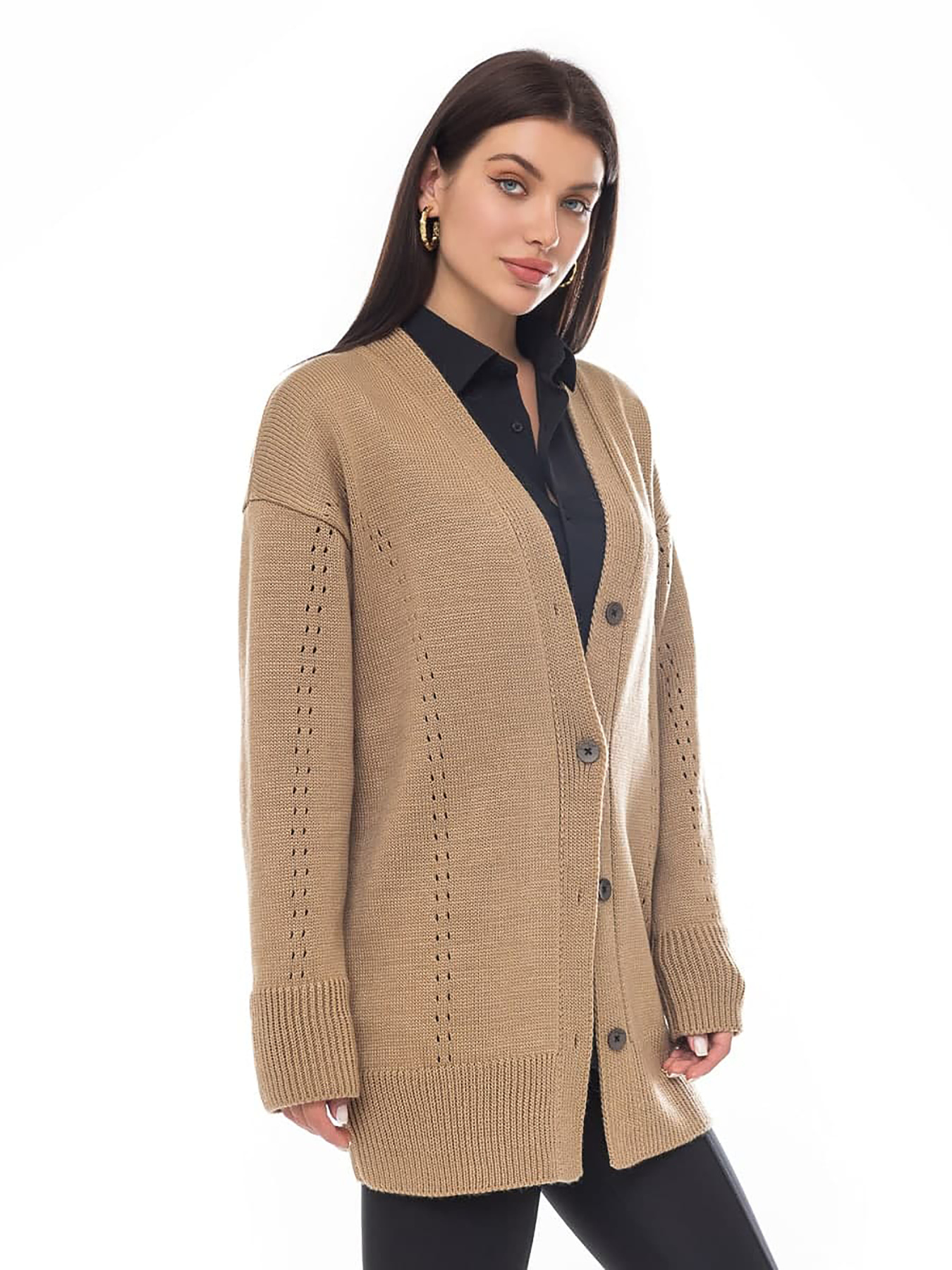 Кардиган SVTR модель 439CappuccinoCRDSVTR Кардиган SVTR модель 439CappuccinoCRDSVTR Фото