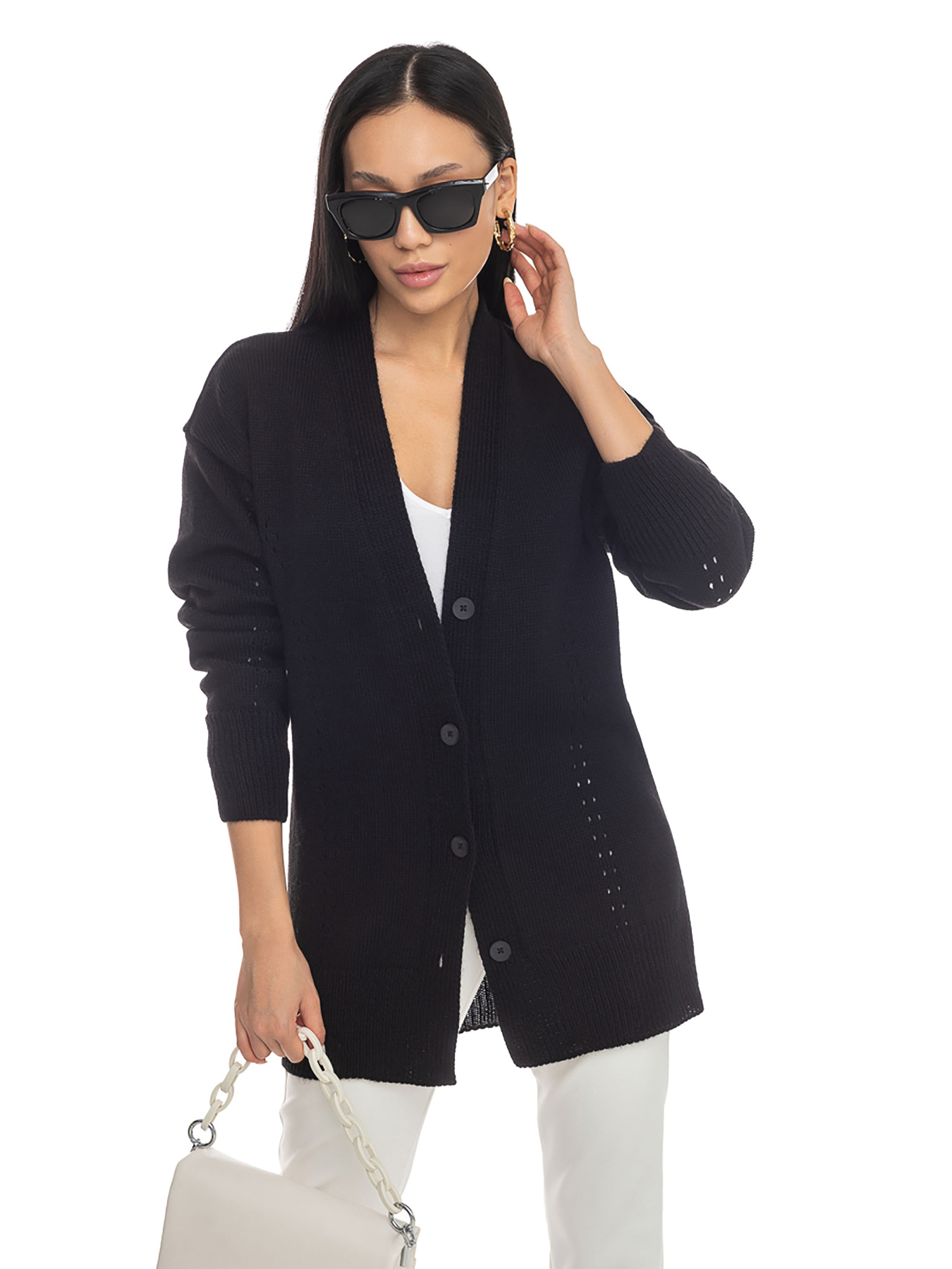 Кардиган SVTR модель 439BlackCRDSVTR Кардиган SVTR модель 439BlackCRDSVTR Фото