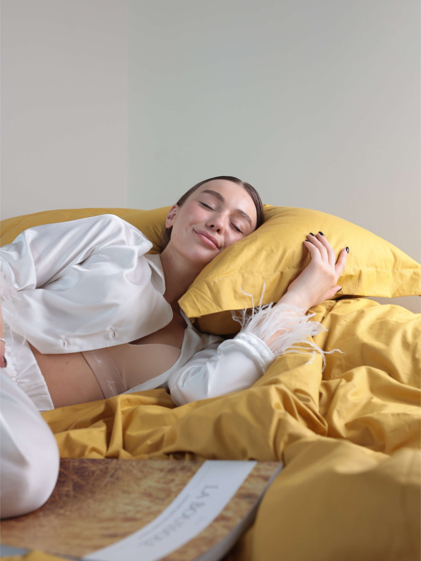 Комплект постільної білизни з тканини Ранфорс колір Медовий BedclozZzes модель 3946 Фото