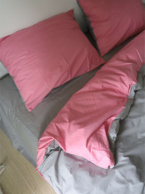 Комплект постельного белья с ткани Ранфорс цвет Розово-серый BedclozZzes модель 3946-2 Фото