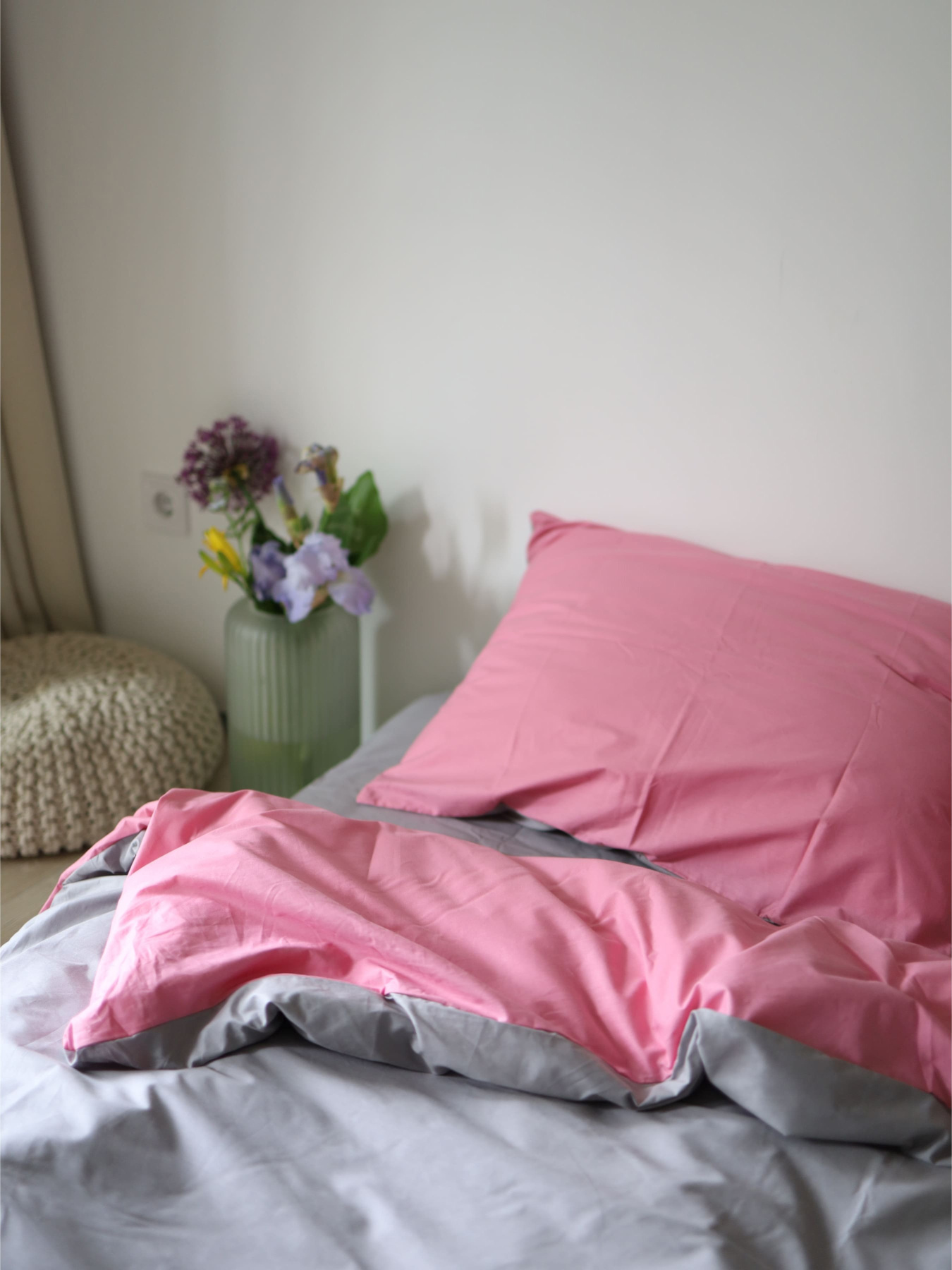 Комплект постельного белья с ткани Ранфорс цвет Розово-серый BedclozZzes модель 3946-2 Комплект постельного белья с ткани Ранфорс цвет Розово-серый BedclozZzes модель 3946-2 Фото
