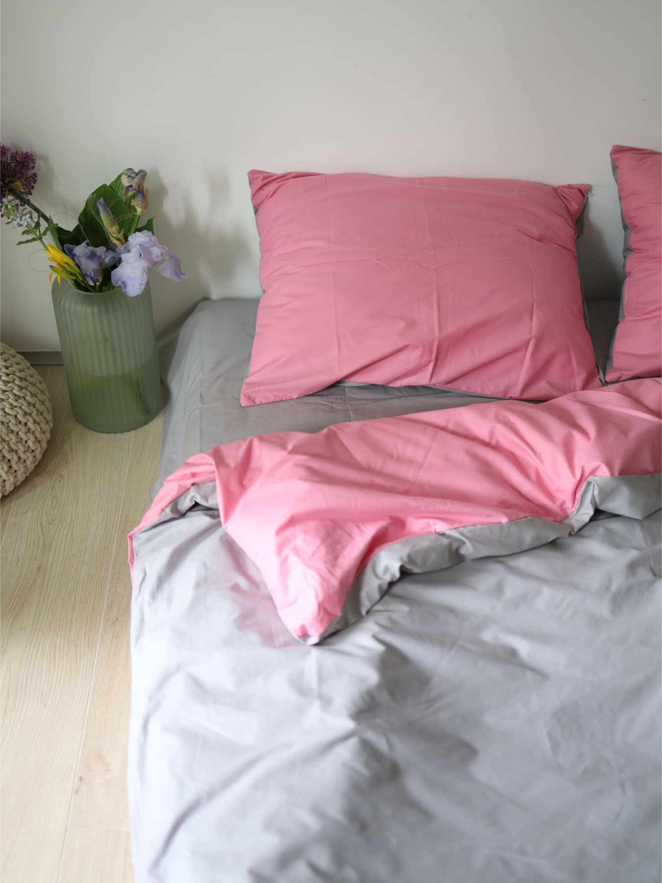 Комплект постельного белья с ткани Ранфорс цвет Розово-серый BedclozZzes модель 3946-2 Комплект постельного белья с ткани Ранфорс цвет Розово-серый BedclozZzes модель 3946-2 Фото