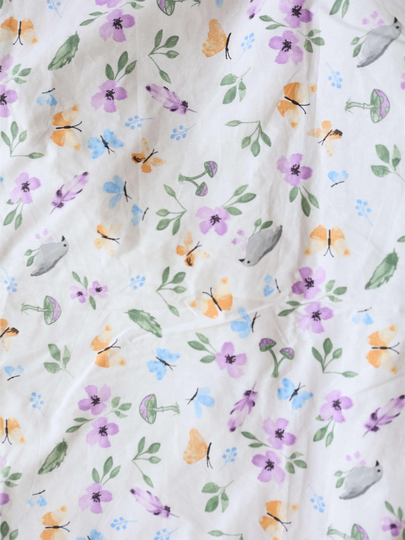 Комплект постільної білизни з тканини Ранфорс колір Фіалки BedclozZzes модель 12906 Фото