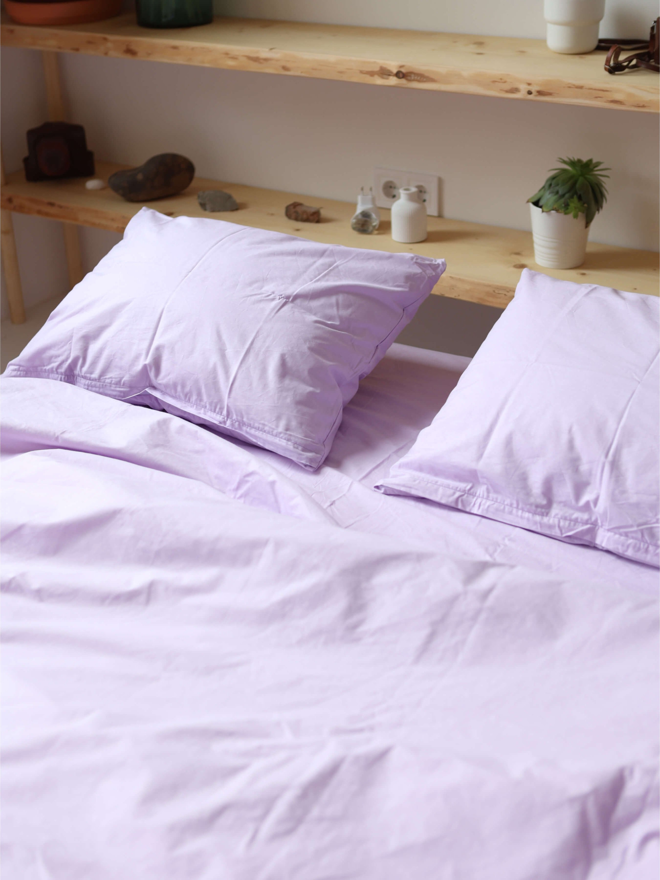 Комплект постільної білизни з тканини Ранфорс колір Фіалковий BedclozZzes модель 12986 Фото