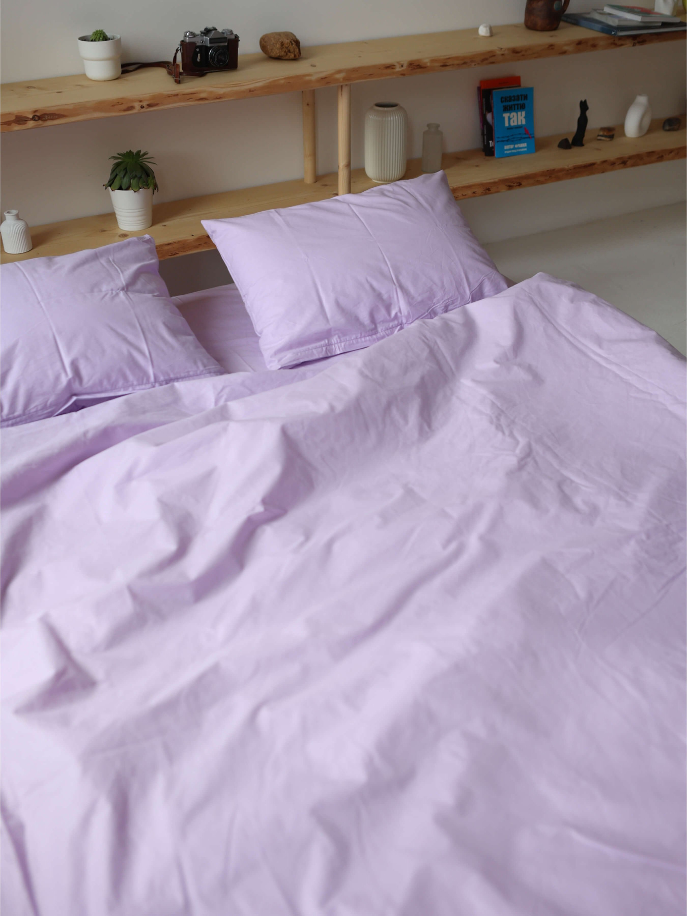 Комплект постільної білизни з тканини Ранфорс колір Фіалковий BedclozZzes модель 12986 Фото