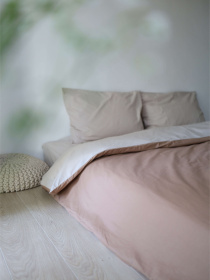 Комплект постільної білизни з тканини Ранфорс колір Карамельно-бежевий BedclozZzes модель 12552 Фото