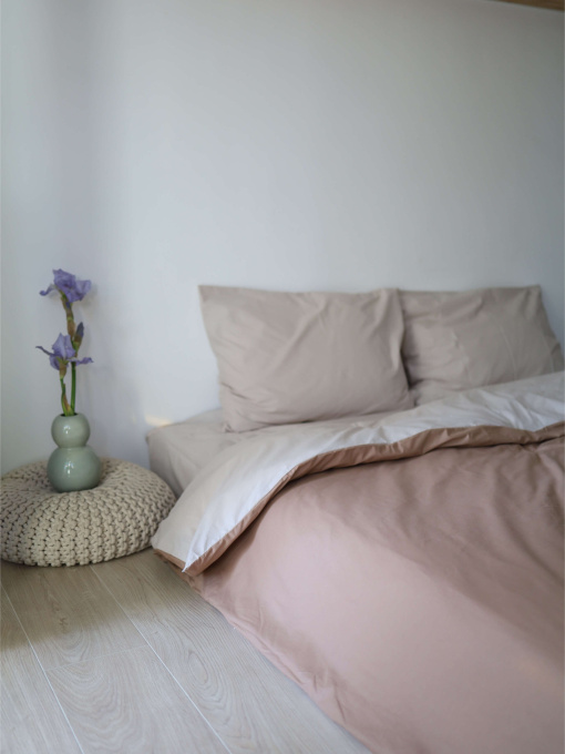 Комплект постельного белья с ткани Ранфорс цвет Карамельно-бежевый BedclozZzes модель 12552 Фото