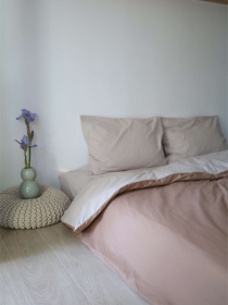 Комплект постельного белья с ткани Ранфорс цвет Карамельно-бежевый BedclozZzes модель 12552 Комплект постельного белья с ткани Ранфорс цвет Карамельно-бежевый BedclozZzes модель 12552 Фото