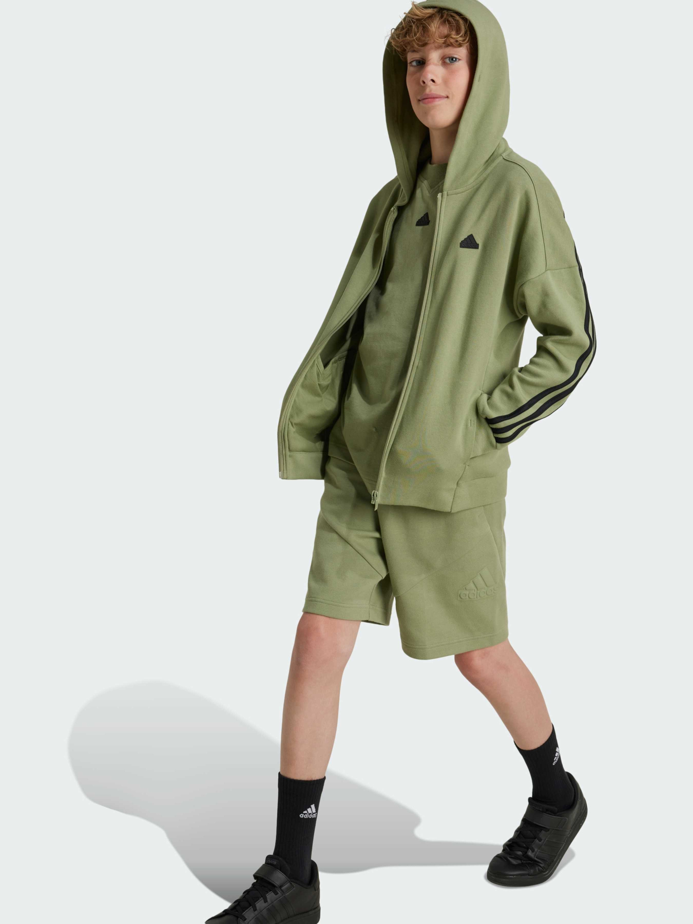 Кофта Adidas 3 Stripes модель JH3601 Фото