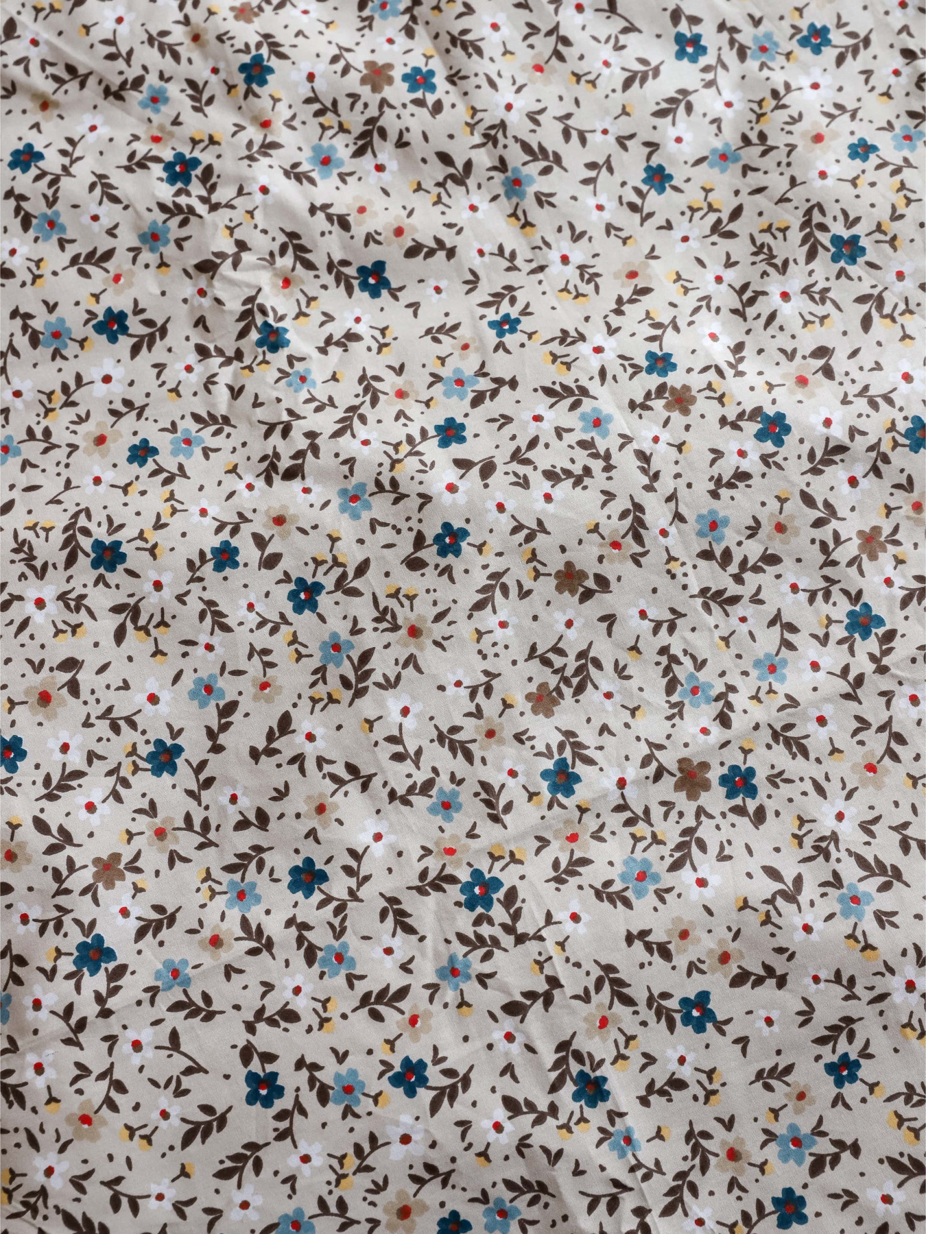 Комплект постельного белья с ткани Ранфорс цвет Цветочный принт с бежевым BedclozZzes модель 15691-1-1-1-1 Комплект постельного белья с ткани Ранфорс цвет Цветочный принт с бежевым BedclozZzes модель 15691-1-1-1-1 Фото