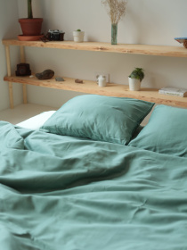 Комплект постельного белья с ткани Сатин цвет Мятный BedclozZzes модель 12877 Фото