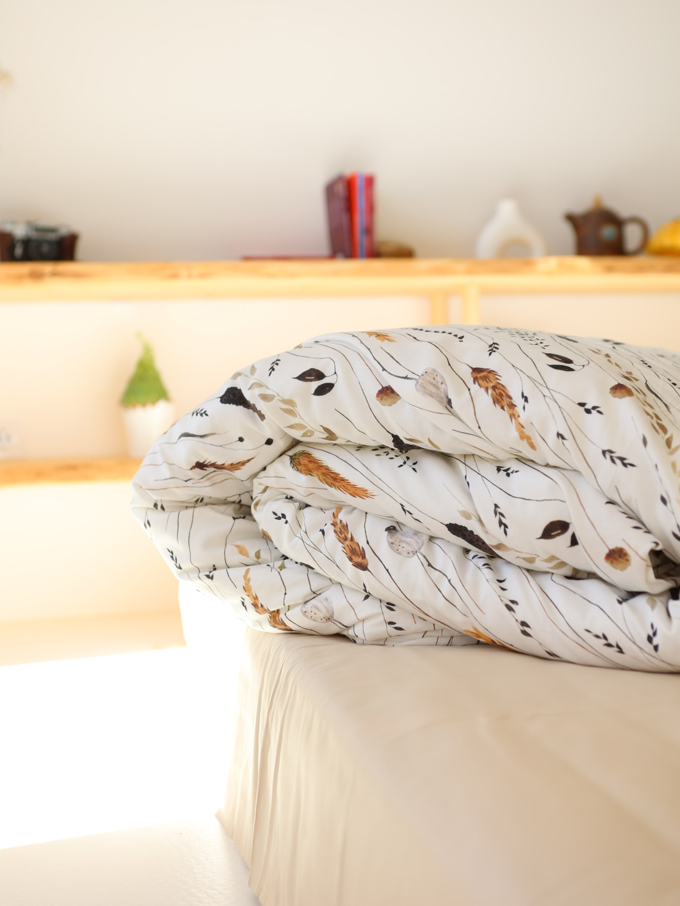 Комплект постельного белья с ткани Сатин цвет Пшеничное поле BedclozZzes модель 13766 Фото