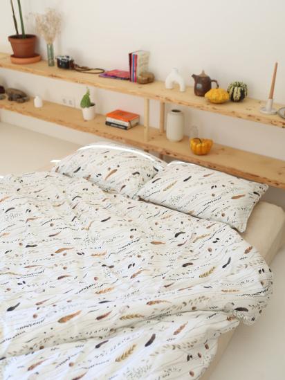 BedclozZzes ­Комплект постільної білизни з тканини Сатин колір Пшеничне поле модель 13766 - фото