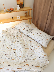 Комплект постільної білизни з тканини Сатин колір Пшеничне поле BedclozZzes модель 13766 Фото