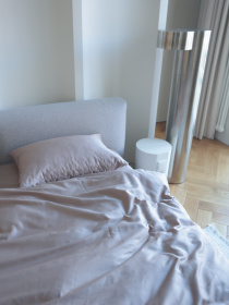 Комплект постільної білизни з тканини Сатин колір Мокко BedclozZzes модель 15563 Фото