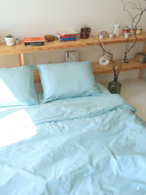 Комплект постільної білизни з тканини Сатин колір Тіфані BedclozZzes модель 13811-1 Фото