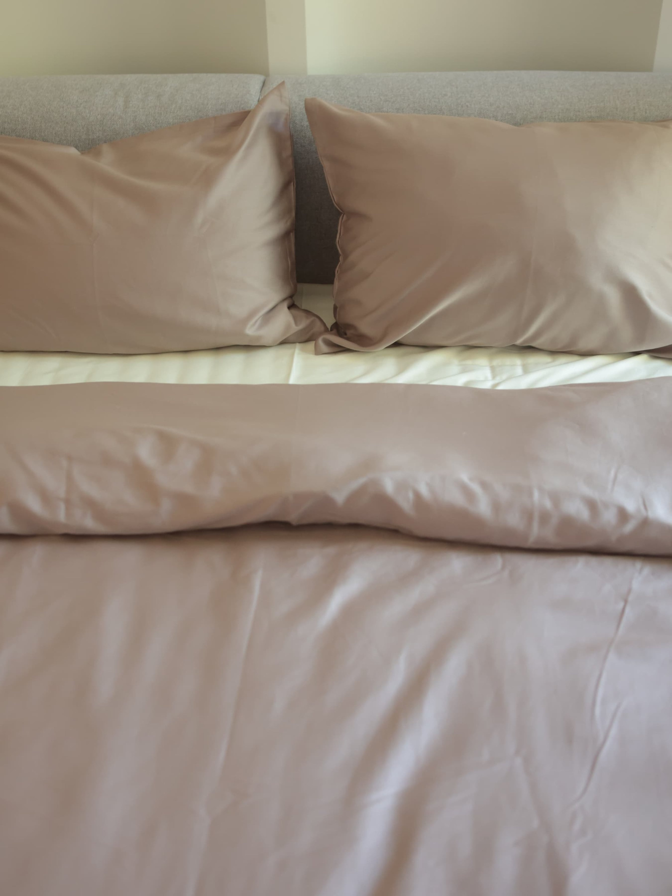 Комплект постільної білизни з тканини Сатин колір Карамельний і бежевий BedclozZzes модель 18621-1 Фото