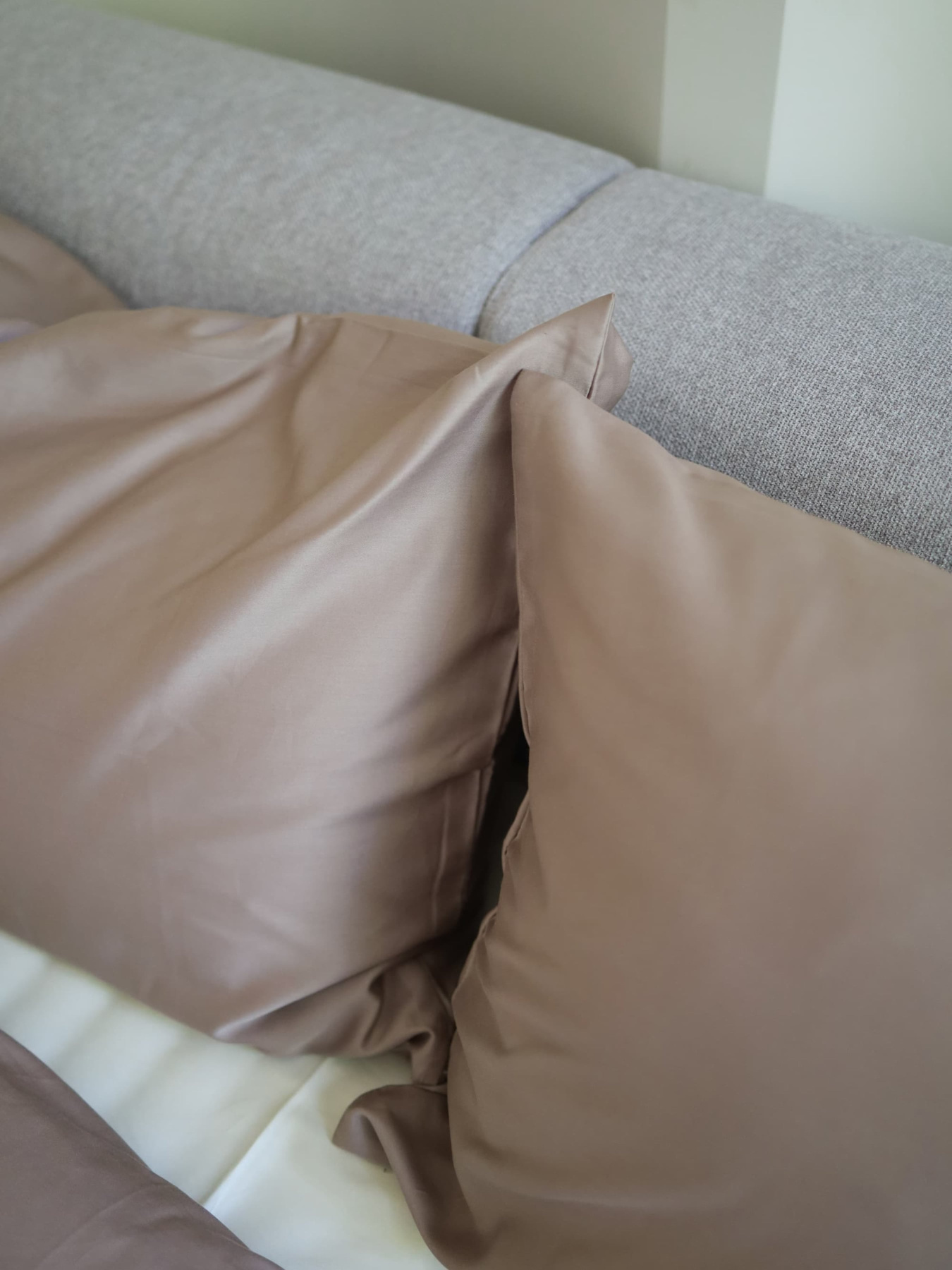 Комплект постільної білизни з тканини Сатин колір Карамельний і бежевий BedclozZzes модель 18621-1 Фото