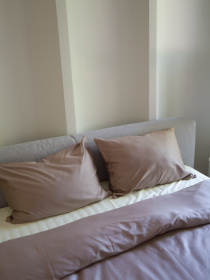 Комплект постельного белья с ткани Сатин цвет Карамельный и бежевый BedclozZzes модель 18621-1 Комплект постельного белья с ткани Сатин цвет Карамельный и бежевый BedclozZzes модель 18621-1 Фото