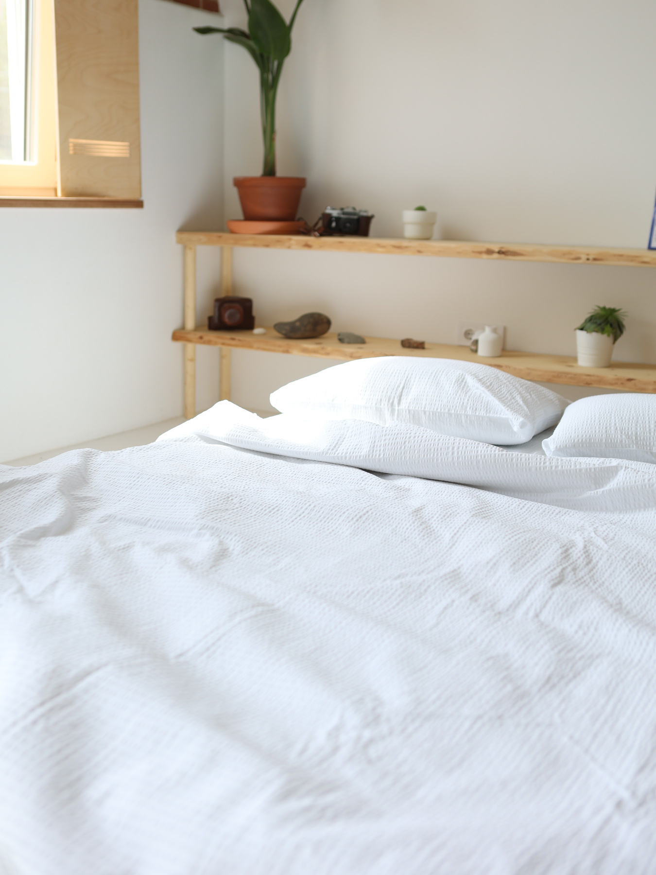 Комплект постельного белья с ткани Хлопок цвет "Белый" BedclozZzes модель 12937 Фото