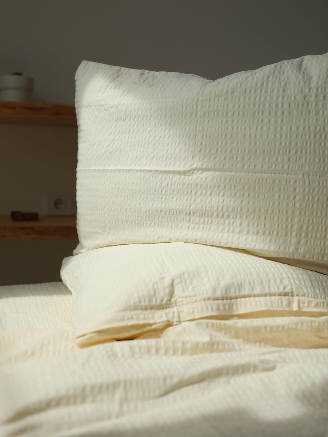 Комплект постільної білизни з тканини Бавовна колір “Бежевий” BedclozZzes модель 12952 Фото