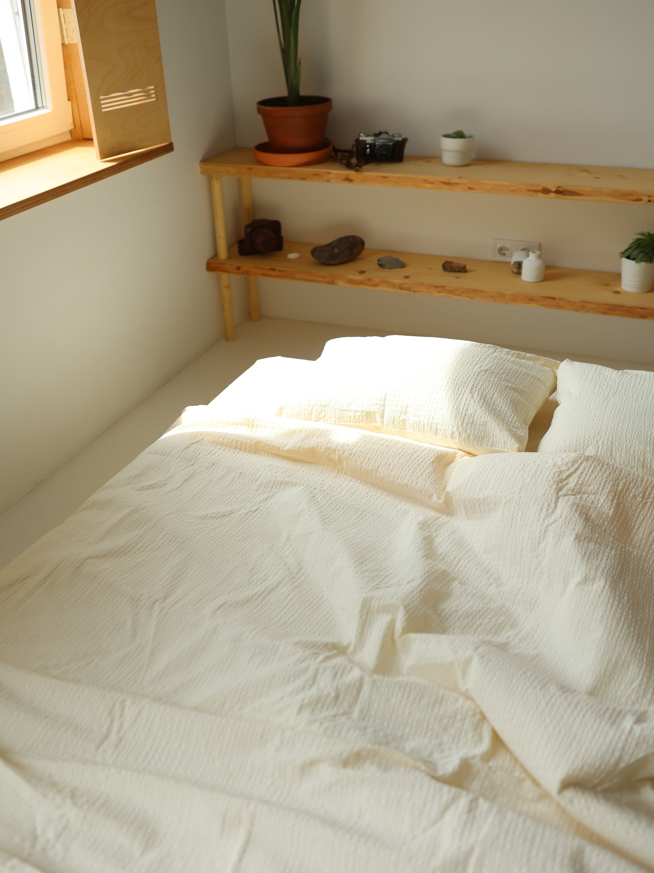 Комплект постільної білизни з тканини Бавовна колір “Бежевий” BedclozZzes модель 12952 Фото