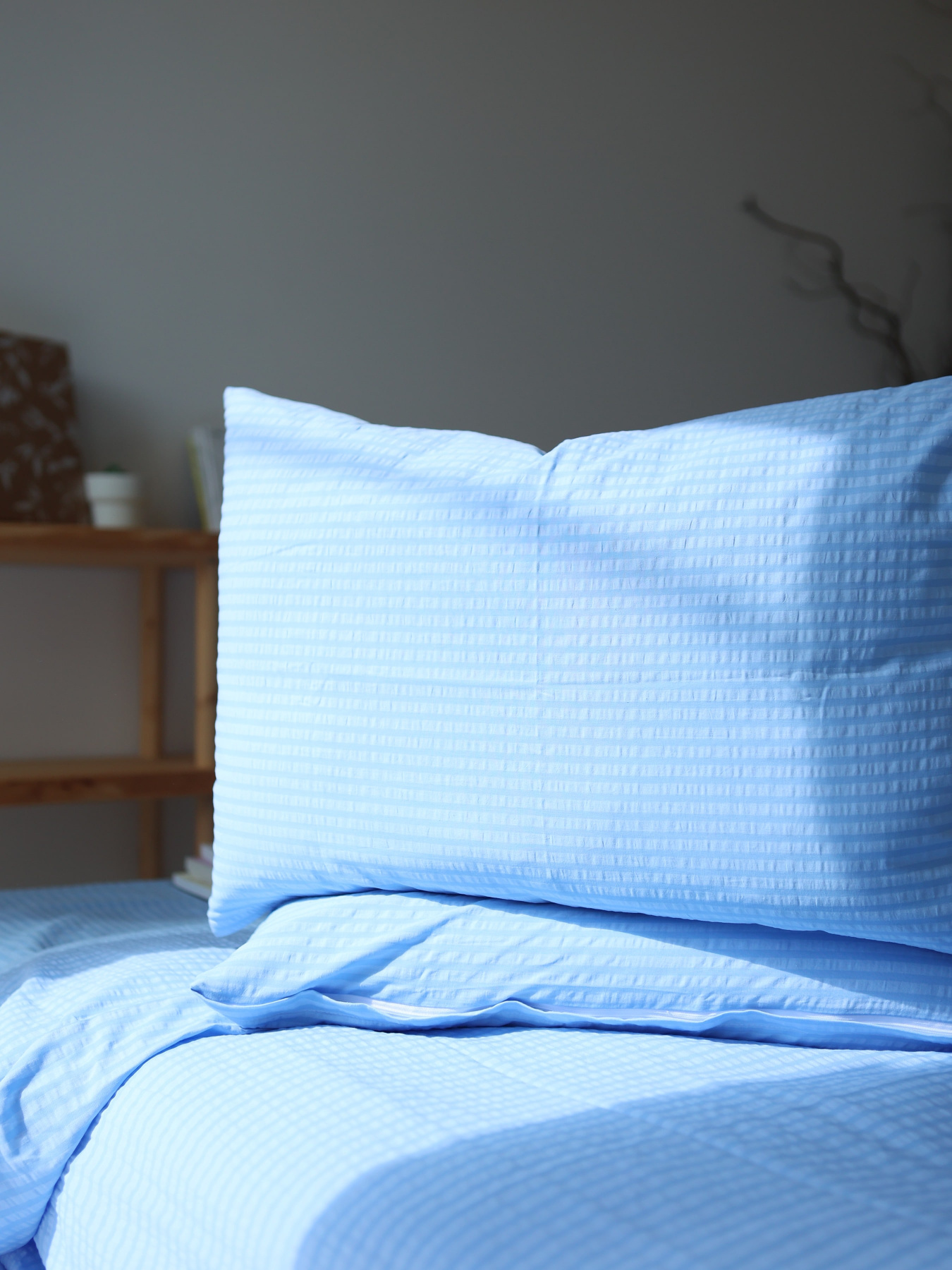 Комплект постельного белья с ткани Хлопок цвет "Голубой" BedclozZzes модель 12951-1 Фото