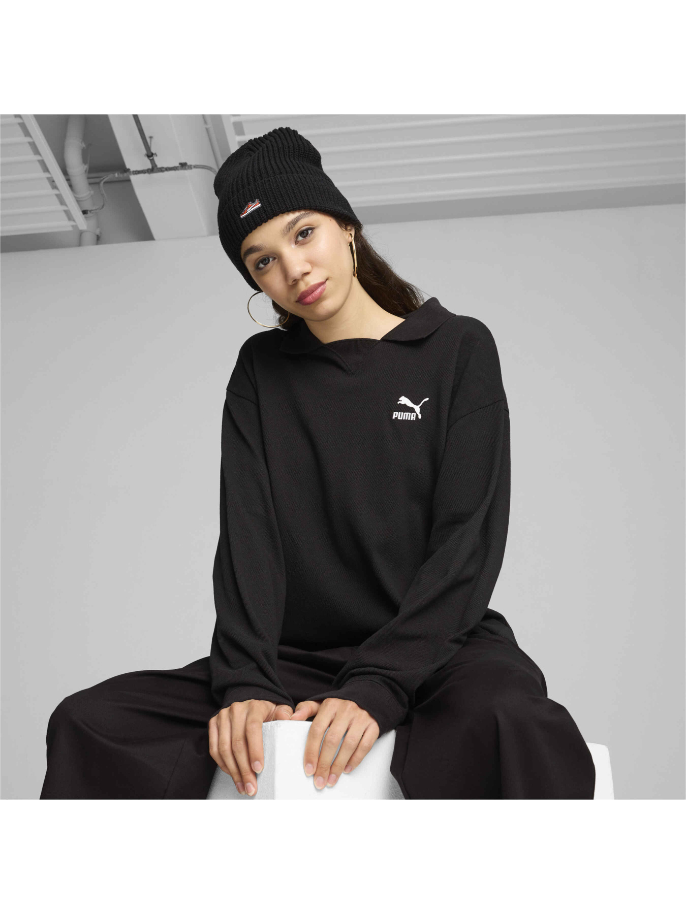 Шапка PUMA Classics Graphic Short Bean модель 025680 Фото