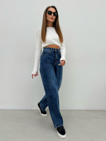 Широкі джинси ISSA Plus модель WN20-647_синий Фото